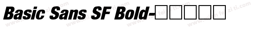 Basic Sans SF Bold字体转换